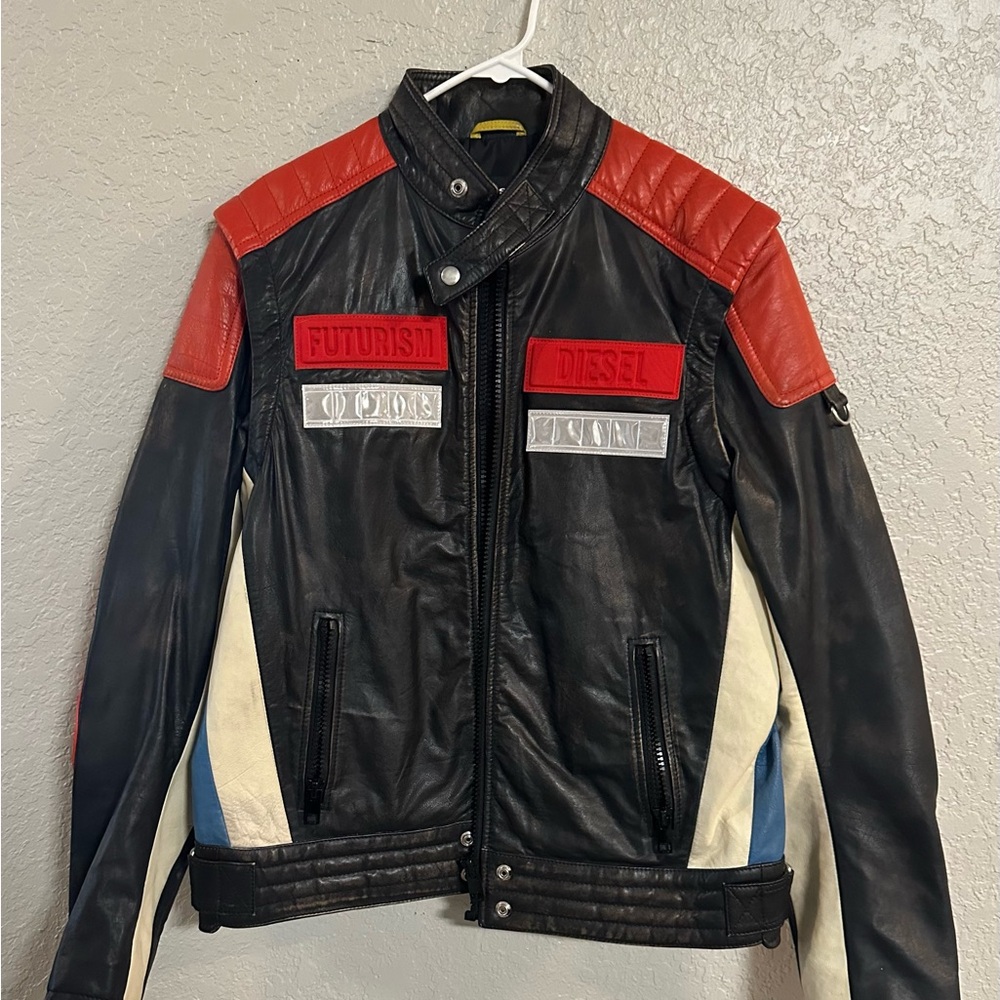 Diesel Men's L Yuja Leather Jacket/Vest Very Rare!